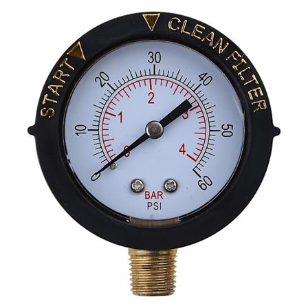 Kompakt trykmåler 0-60 Psi 190058 Erstatning til Pentair- og Hayward Pool