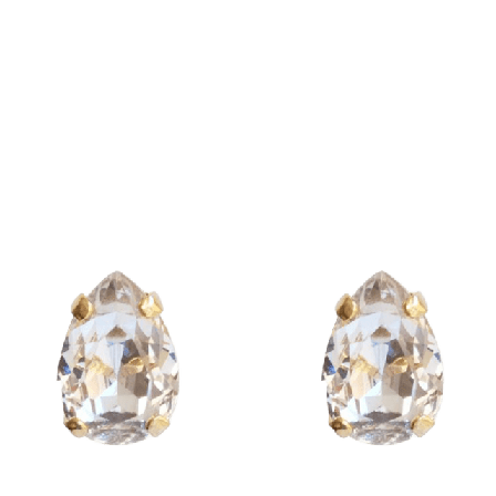 Caroline Svedbom Petite Drop Stud Earrings Crystal Smycken & klockor Dam Guld ONESIZE