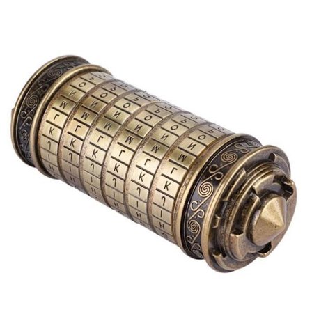 Da Vinci-koden Cryptex Bokstav Passord Låsringholder Gaver med Utsøkt Gaveeske til Jul Valentinsdag