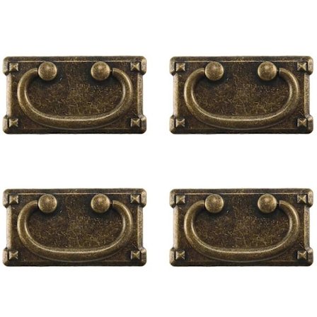4 stk. Vintage Antik Bronze Skuffehåndtag, Skabsdør Møbelhåndtag Dekoration