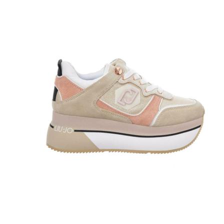 Liu Jo Super-Platform Sneakers , Beige , Dames , Maat: 39 EU