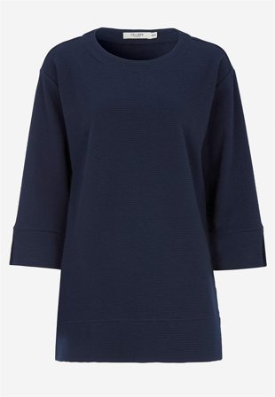 Cellbes of Sweden - Jerseytunika med splitt i marineblå for damer i størrelse 38/40