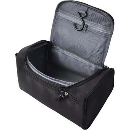 Necessär för män, liten rese-necessär, för rakning, dusch, badrum, hygienartiklar, svart