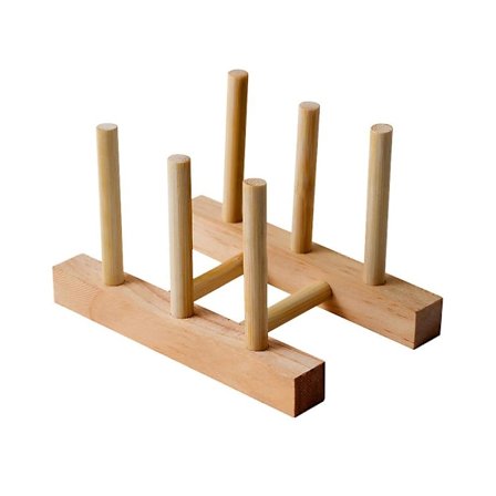 Diskställ i trä - Diskställ för disk, kopp, skål, skärbräda, torkställ, förvaringsställ, köksbänksorganisatör