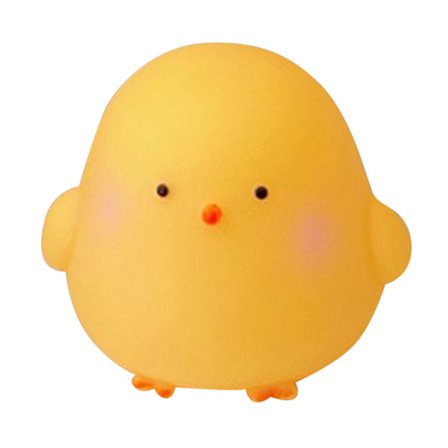 Söt Nattljus Gul Chick Tecknad Varmt Ljus Soft Shell Comfortable Touch Djurlampa med batteri för barn sovrum