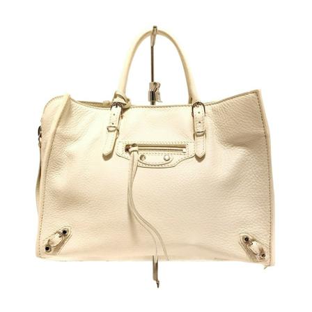 Balenciaga Vintage Tote Väska vit, Dam Vintage Väskor, Dam, Storlek: ONE SIZE