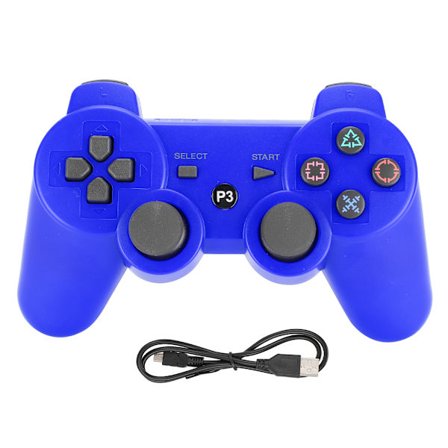 Langaton Älykäs Bluetooth Peli Gamepad Toiminnallinen Kahva Signaalin Vakautus PS3:lle sininen