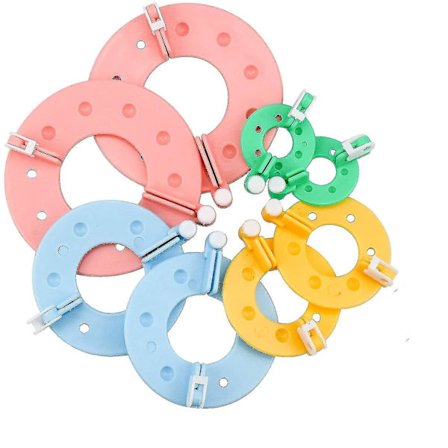 8 st Pompom Maker i 4 Storlekar Pom Pom Maker Hantverk Fluff Boll Vävare Kit Pom Pom Maker Pom Pom Mall Fluff Boll DIY Nål Hantverk Verktygssats För 