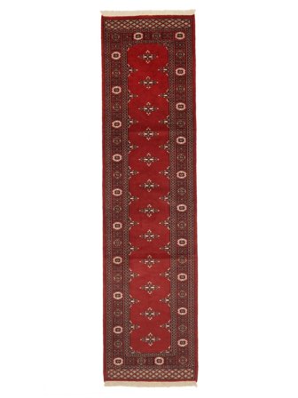 Pakistan Bokhara 2Ply Orientalisk Hallmatta Mörkröd/Svart (Ull, Pakistan)