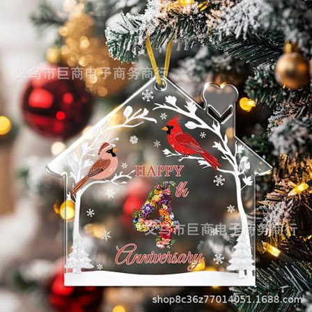 Jubilæums bryllupsdekoration Juledekoration par kreativ Valentinsdags gave Julevedhæng