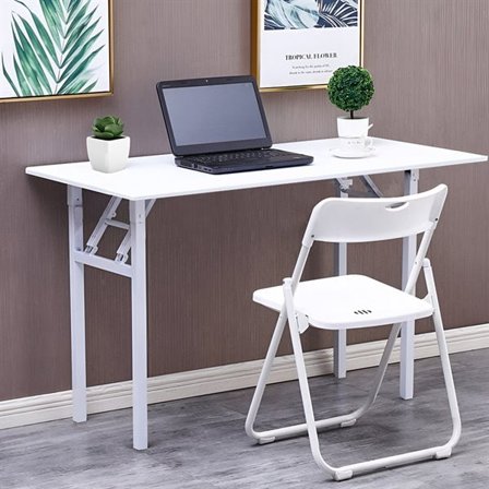 Fällbart Skrivbord 120x60x75cm - Vit