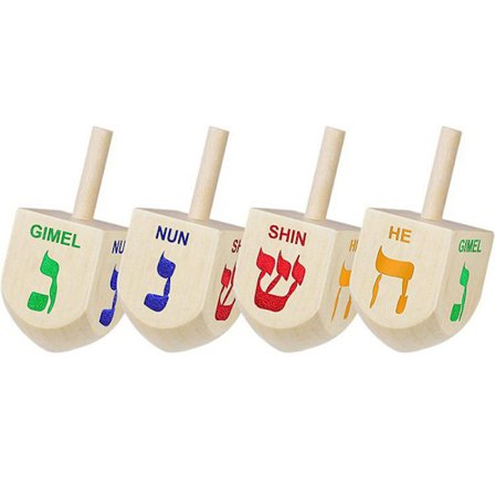 10 kpl Hanukka Puinen Dreidel-setti Klassiset hyrrät lapsille Hanukka Puinen Dreidel Hanukka Juhlatarvikkeet ja koristeet