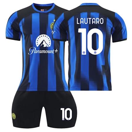 Inter Milan 23-24 Hjemmefodboldtrøje - Lautaro 20(110-120cm)