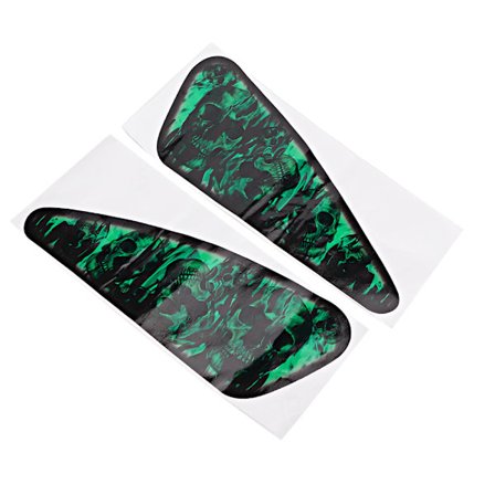 2 stk. Universelle Vandtætte Farverige 3D Klistermærker Dekaler Motorcykel Dekoration