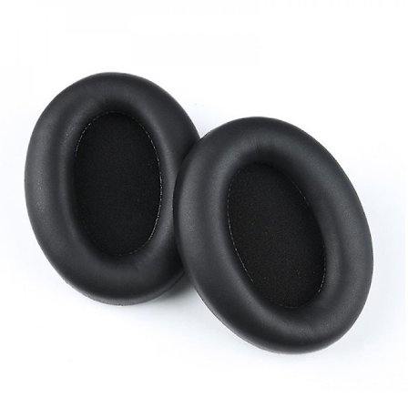 Korvatyynyt Sony Wh-1000xm3 langattomille kuulokkeille, korvaavat korvapehmusteet - proteiininahkaa, musta