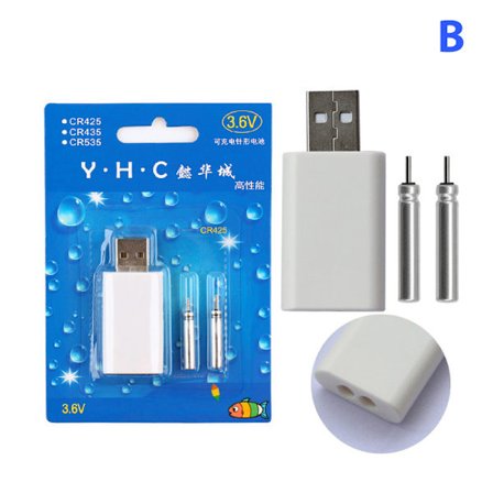 Elektriske fiskeflyter Oppladbart CR425-batteri for LED-fisk