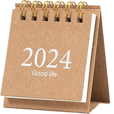Skrivebordskalender 2024 Bordkalender Dekoration Ornament Til Hjemmekontor Skole