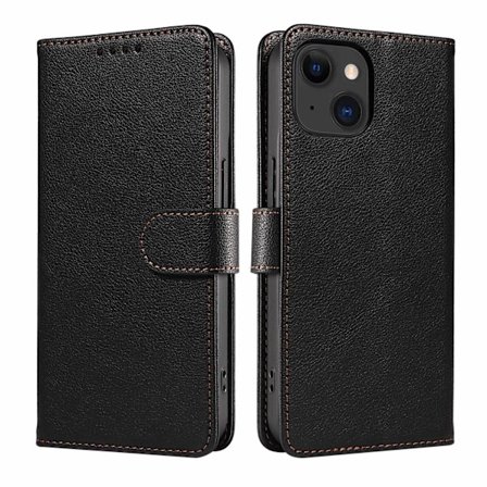 Etui til Samsung S25 svart Anti-skimming lær