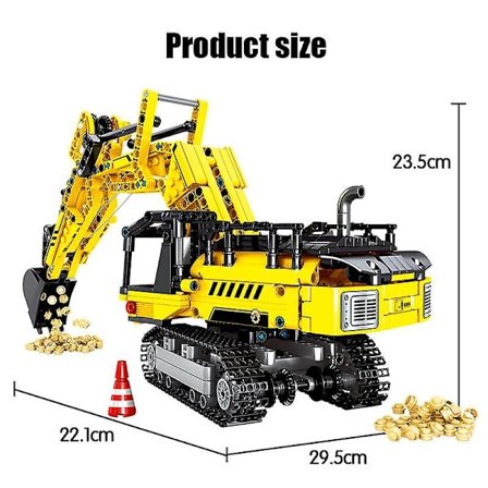 Sembo Excavator Truck Technical Building Construction Blocks City Engineering Cars Mechanical Bricks Toys Gifts For Children Boycity Excavator