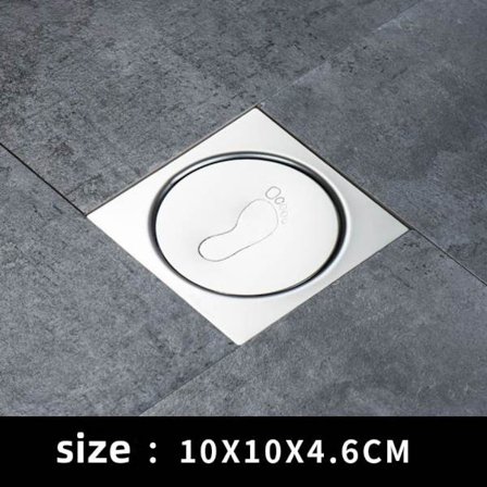 Press-Type gulvafløb Gulv monteret afløb 10X10CM 10X10CM