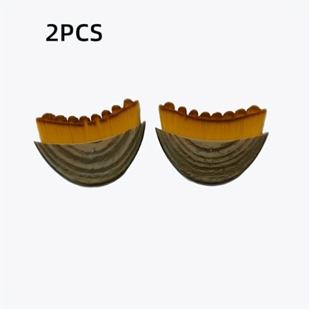 2 stk. lymfedrænage ansigts- og halsmassagebørste, egnet til sensitiv lys beige & lymfødempleje - kontaktfri massage med bløde børstehår, ...