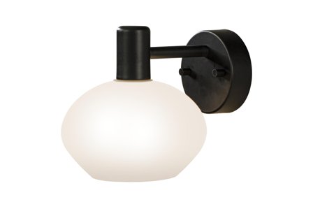 Aneta Lighting ELBA vegglampe bad 1-lys, svart, G9, IP44