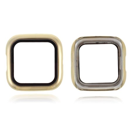 Fitbit Versa 2 shiny frame with tempered glass cover - Gold