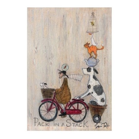 Sam Toft Pack In A Stack Print 40cm x 30cm Brun/Svart/Vit