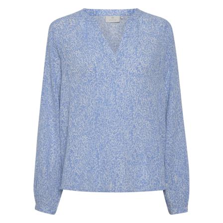 Kaffe, KAvera Amber LS Blouse Blauw, Dames, Maat:S