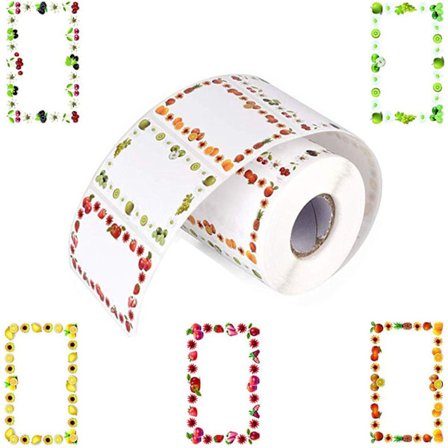 250 stk. frugt etiket klistermærker, syltetøj selvklæbende klistermærker, fryseetiketter, syltetøjsgaver ideelle til syltetøjsglas