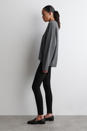 COS Women's Leggings Con Cremallera En Los Tobillos in Negro