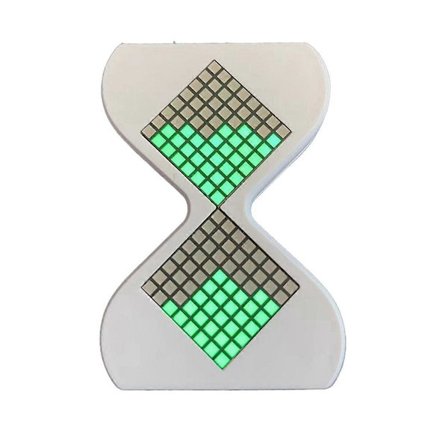 3D Elektronisk Timeglass, 3D Digitalt Timeglass, Elektronisk, 3D-Printet Timeglass, LED Elektronisk Timeglass