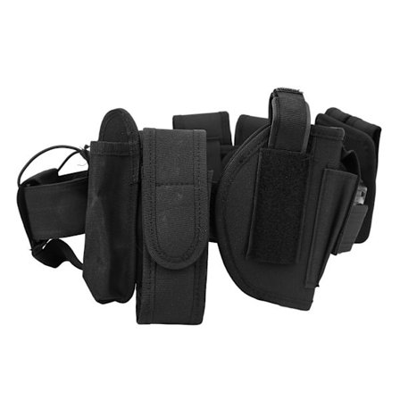 Utendørs treningsbelte Multifunksjonelt sikkerhetsbelte for camping jakt klatring svart