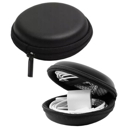 2-pakning Hard Case Hard Case for Headset/Air_sPods etc. Svart
