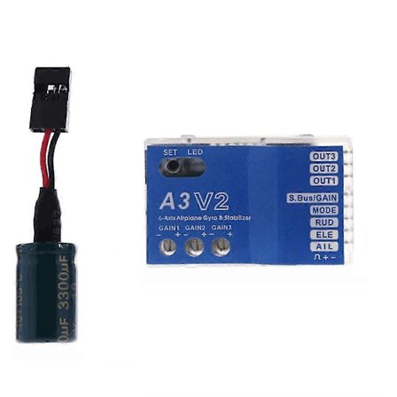 3-akset gyro A3 V2 fly flight controller stabilisator for RC fly fastvinget helikopter