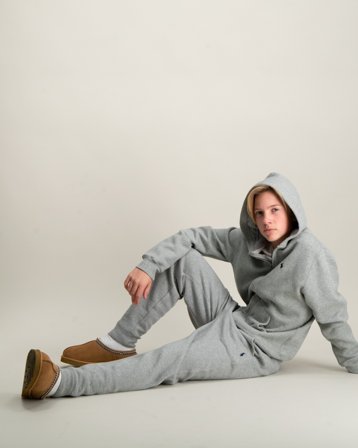 Polo Ralph Lauren Fleece Jogger Pant Szary Spodnie Chłopiec - Kids Brand Store