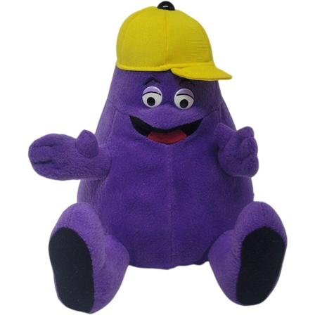 Grimace Plys - 10 tommer Grimace Plyslegetøj til fans - Sød & blød udstoppet figurdukke til børn og voksne