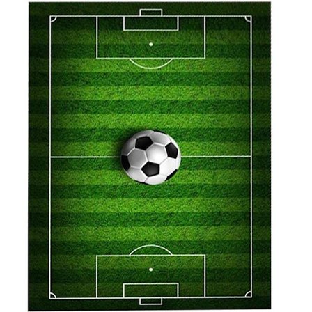 Fodboldbane mønstret tæppe, simpelt stue gulvtæppe, moderne tæppe (120.00X80.00X0.50CM, grøn)