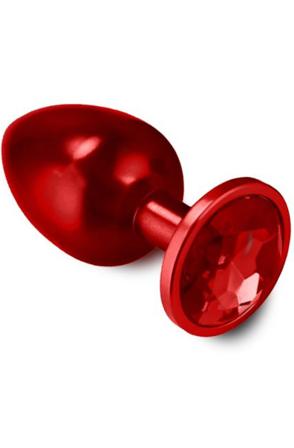 Deep Red Plug Small Analplugg metall - Blushme.se