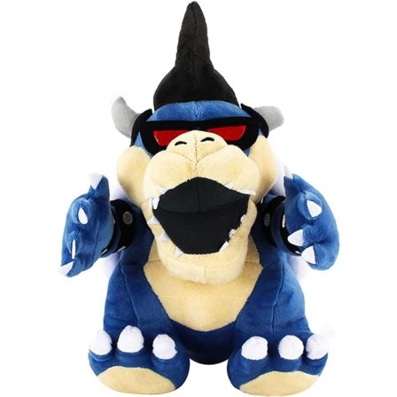 Super Mario Bowser Koopa plysjleketøy, Mario plysj 30 cm blå