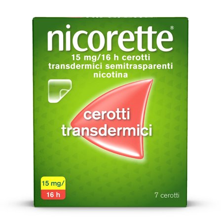 Nicorette 7 Cerotti Transdermici 15 mg Smettere di Fumare
