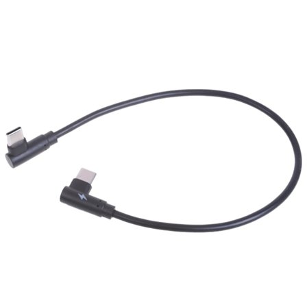 90 asteen kulma Type C -kaapeli 40 W:n pikalataus USB C -uros - urosjohto 30 cm