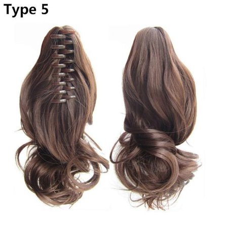 Jaw Horse Tail Claw Hårstykke TYPE 5 TYPE 5