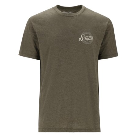 Simms Circle Lockup T-Shirt Military Heather - M