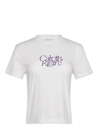 Calvin Klein Jeans | Ss Fitted Script Calvin Klein Te | XL