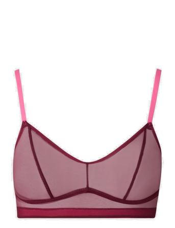 Mesh Balc Tte Lingerie Bras & Tops Balc Tte Bras Burgundy Understatement Underwear