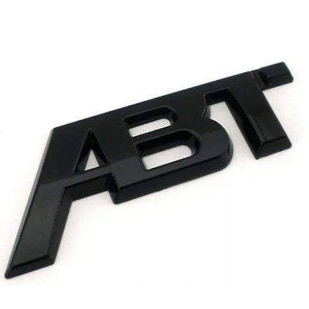 Gloss Black Abt Tuning Sticker Bakre Bagasjeromsmerke Emblem Bagasjerom