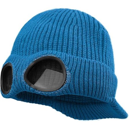 Miesten Newsboy-lippis hiihtolasien kanssa, lämmin fleece-visiiri, beanie-lippis, ulkoilmakäyttöön, neulottu lippis, talvilippis