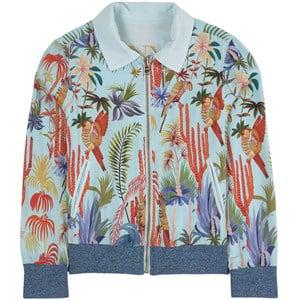 Kids - Lanvin Light turquoise Reversible Palm Track Jacket 8 years - Coats and jackets - 8 years - Green