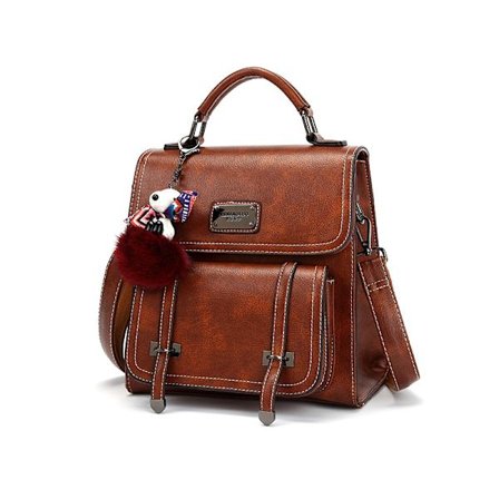 Vintage Style Enkelt Axel Mode Stor Kapacitet Handväska Lad